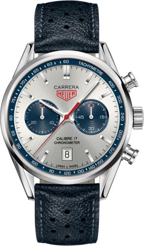 TAG Heuer Carrera Calibre 17 41 Stainless Steel / Silver / Calf